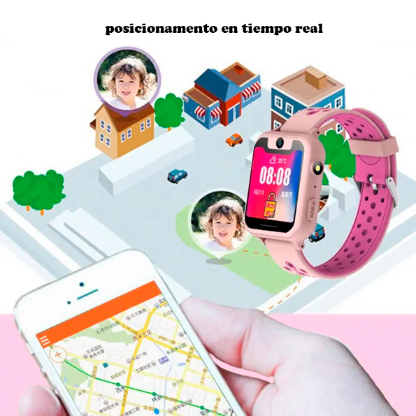 SmartWatch GPS SafeKids [VIGILA TODO EN SU CELULAR]